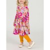 RuffleButts Baby Girls Rib Knit Footless Ruffled Tights - 4 of 4