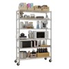 DOMETOUR 6-Tier disassembly and free assembly NSF-Certified Steel Wire Shelving with Wheels - 2 of 4
