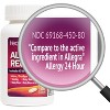 HealthA2Z – Fexofenadine HCl 180 mg Allergy Relief Antihistamine – 24 Hour Indoor/Outdoor - 180 Caplets - 3 of 4