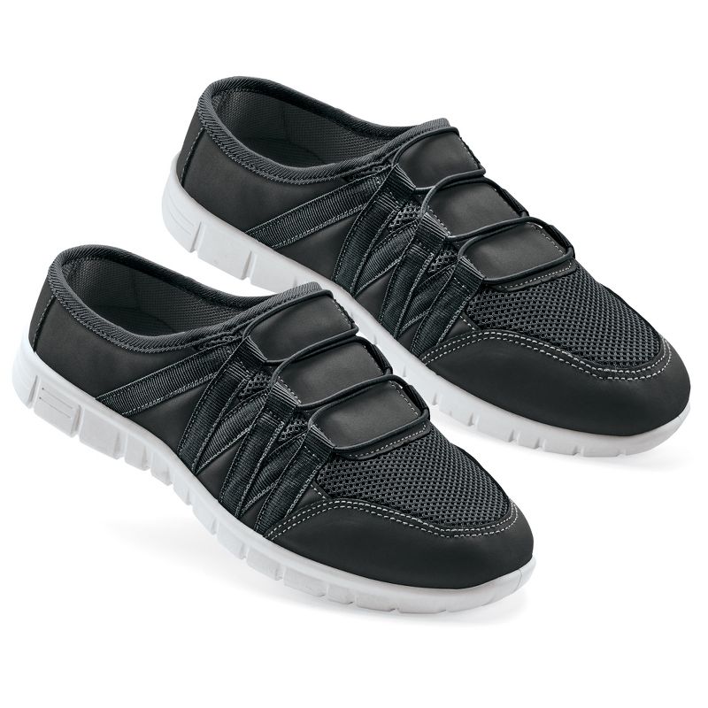 Collections Etc Slip-On Comfort Sneakers with Flexible Skid-Resistant Soles, 2 of 5