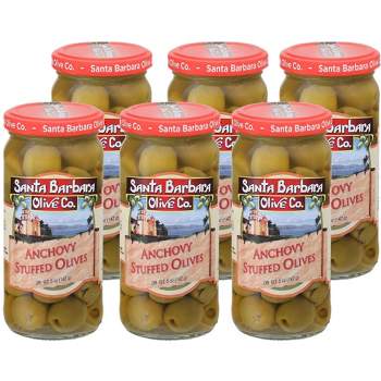 Santa Barbara Olive Co. Anchovy Stuffed Olives - Case of 6/5 oz