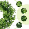 Unique Bargains Four Leaf Hanging Wreaths for Front Door and Wall Decoration - 2 of 4