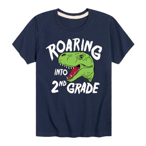 Boys' - Instant Message - Roaring Into 2nd Grade Short Sleeve Graphic T-Shirt - 1 of 4