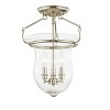 Livex Lighting Canterbury 3 - Light Semi-Flush Mount in  Polished Nickel - 3 of 4