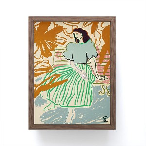 sandrapoliakov FIRST WARM DAY AFTER WINTER Framed Mini Art Print 4" (H) x 3" (W) x 1" (D) - Society6 - 1 of 3