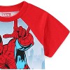 Marvel Spider-Man Boys Short Sleeve T-Shirt and French Terry Shorts Set for Toddler and Big Kids - 4 of 4