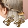 Unique Bargains Women's Plastic Hair Claws 3.39"x1.89"x0.91" 2Pcs - 2 of 4