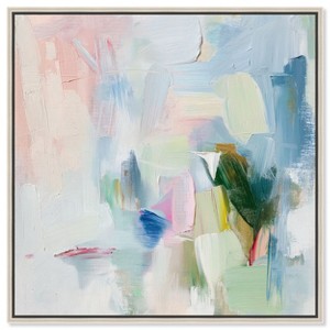 Art Remedy Verdant Breeze Over White Modern Colorful Art Framed - 1 of 4