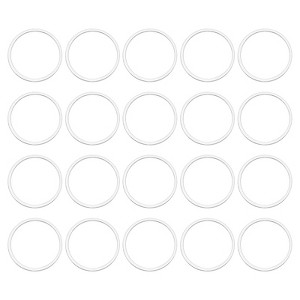 Unique Bargains DIY Craft Brass Hollow Round Jewelry Connecting O-Rings 50 Pcs - 1 of 4