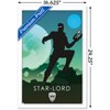 Trends International Marvel Heroic Silhouette - Star Lord Framed Wall Poster Prints - 3 of 4