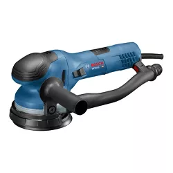 Bosch Tools GET65-5N Corded Hand Compact 5 Inch Dual-Mode Random Electric Orbit Sander for Woodworking, Polishing, Carpentry, Blue