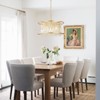 Rennnsan Faivelle 23"W 5-Light Tiered Crystal Vintage Dimmable Chandelier in Gold - 2 of 4