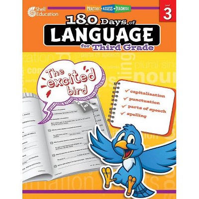 180 Days of Language for Third Grade - (180 Days of Practice) by  Christine Dugan (Paperback)