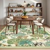 Jungle Print Washable Rug - Non-Slip Low Pile Stain Resistant Carpet for Living Room, Bedroom, Nursery, Playroom - 4 of 4