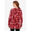 Woman Within Perfect Printed Long-Sleeve Crewneck Tunic - 3 of 4