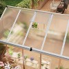 8x10 Ft Greenhouse, Polycarbonate Greenhouse with Adjustable Roof Vent for Outdoors, Aluminum Large Walk-in Greenhouse for Outside Garden, Backyard, - 4 of 4