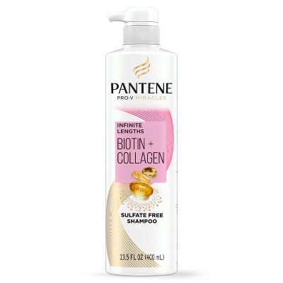 Pantene Pro-V Miracles Infinite Lengths Biotin + Collagen Shampoo Sulfate Free - 13.5 fl oz