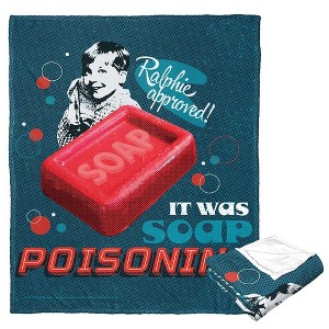 Warner Bros. A Christmas Story Soap Poisoning Silk Touch Throw Blanket 50x60 Inches - 1 of 4