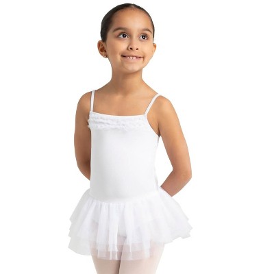 Capezio Abito Tutù Per Bambina Con Schiena A Spiraglio – Modello 11394C, Azzurro, Manica Corta, Lavabile In Lavatrice, Taglia Toddler