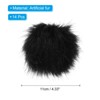 Unique Bargains Fluffy Soft Elastic Faux Fur Pom Poms for Hats DIY Scarves Gloves 14 Pcs - 2 of 4