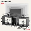 Bestier 63 Inch LED TV Stand with Glass Shelves - 4 of 4