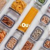 OU Airtight Food Storage Container, BPA Free Clear Plastic Food Storage Container with Leak Proof Lid, Stackable Kitchen Pantry Organizer - 3 of 4