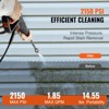 VEVOR Electric Pressure Washer, 2150-PSI 1.85-GPM, Foam Cannon High-Pressure with 5 Different Nozzle, 20ft Hose/35ft Cord Lightweight Washer, Black - 3 of 4