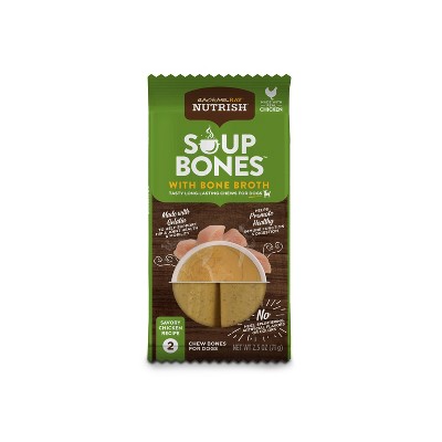 Rachael Ray Nutrish Soup Bones Broth Small/Medium Chicken Dry Dental Dog Treats - 4.1oz