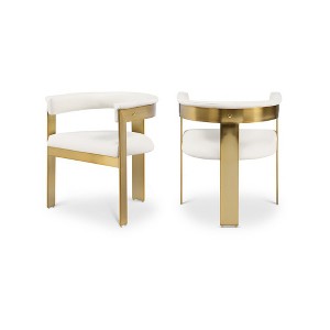 Meridian Furniture,Romeo Vegan Leather Dining Chair, Set of 2 - 1 of 4