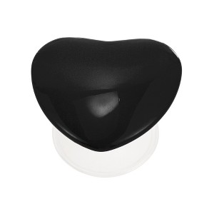Unique Bargains Heart Solid Color Adhesive Phone Grip Black 1 Pc - 1 of 4