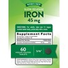Nature’s Truth Iron 45 mg Dietary Supplement Tablets for High-Potency Iron Support, Energy, and Red Blood Cell Health   60 Ct - 2 of 4