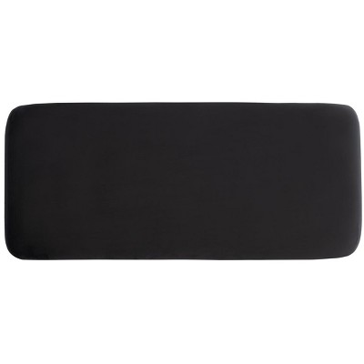 Tenko Black Velvet Modern Glam Bedroom Bench