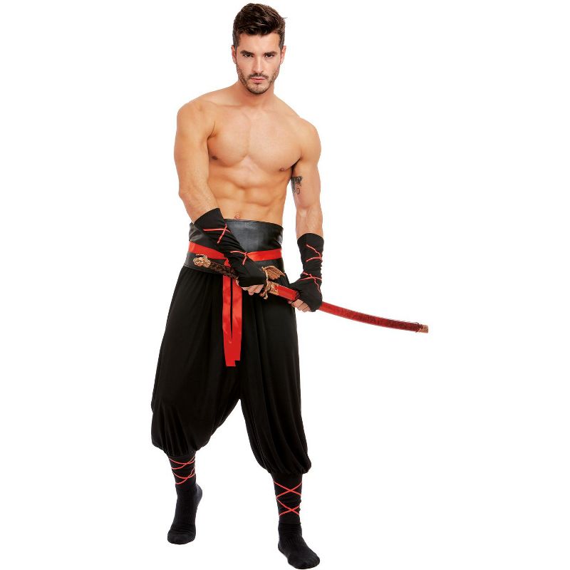 Dreamgirl Dark Ninja Men's Costume, 3 of 4