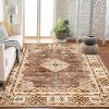 Washable Runner Rug, Non-Slip Boho Carpet for Hallway, Kitchen, Bedroom, Entryway – Vintage Bohemian Distressed Design - 3 of 4