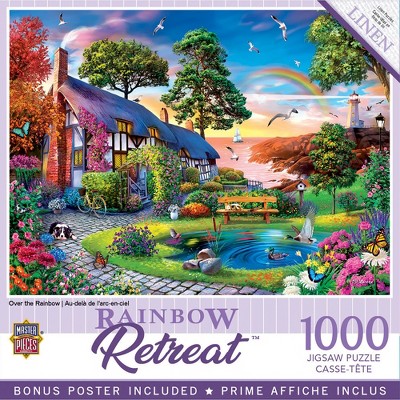 MasterPieces Cottages Puzzles Collection - Over the Rainbow 1000 Piece Jigsaw Puzzle