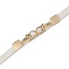 INSPIRE CHIC Women's Thin Elastic Pearl Buckle Belts for Dresses Shirt - 2 of 4