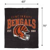 NFL Cincinnati Bengals Vintage Arch Cozy Knit Throw Blanket - 3 of 3