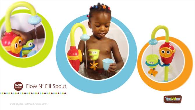 Yookidoo Flow &#39;n&#39; Fill Spout Bath Toy, 2 of 12, play video