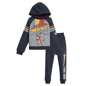 STAR WARS The Mandalorian Fleece Pullover Hoodie and Pants Outfit Set Little Kid to Big Kid - 1 of 4