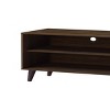 GlasFlength TV Stands and Consoles Modern Media Console with Simple Storage Shelves and Cabinet for Living Room, White, 63"*15.2"*25.6" - 3 of 4