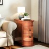 Kumasinova Wood Console Table,Narrow Side Table with 2 Drawers,Sofa Table for Entryway,Hallway,Living Room,Brown - 2 of 4