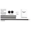 HLC.ME Wrap Around Darkening Adjustable Curtain Rod and Bracket Set for Heavier Drapes - Sturdy Pipe 1 in Diameter - 2 of 4