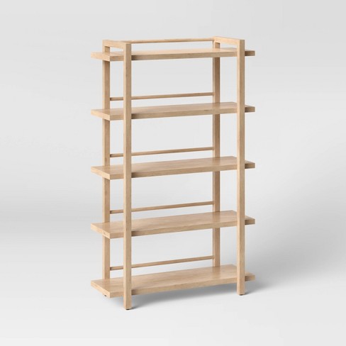 68 Hertford 5 Shelf Wood Bookcase, 5 Shelf Bookcase Target How To Build
