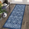 Machine Washable Area Rug Non Slip Non Shedding Rug Modern Floral Low Pile Carpet Foldable Stain Resistant Rugs for Bedroom Living Room Guest Room - 4 of 4
