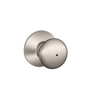 Schlage Plymouth Satin Nickel Privacy Knob Right or Left Handed - 1 of 1