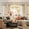 Rennnsan Galvune 26"W 10-Light Hourglass Shape Ratten Boho Dimmable Chandelier in Gold - 4 of 4