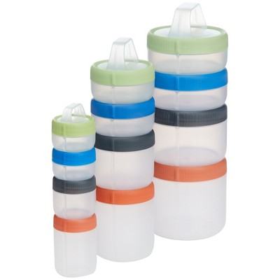 Humangear Stax Travel Stacking Containers - Small - Clear/spectrum : Target
