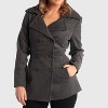 Alpine Swiss Emma Womens Peacoat Double Breasted Overcoat 3/4 Length Wool Blazer - image 2 of 4