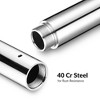 Yescom 3.4 FT New Chrome Dancing Pole Extension for 45 mm Professional Pole Fitness Spinning Pole Accessories, Silver - 4 of 4