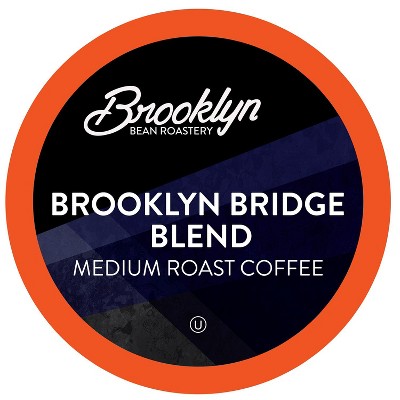 Brooklyn Beans Brooklyn Bridge Blend Coffee Pods,Compatible 2.0 Keurig ,40 count